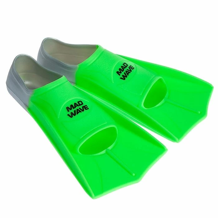 Mad Wave Short Blade Training Fins - Green - Image 2