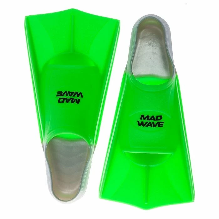 Mad Wave Short Blade Training Fins - Green