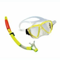 Mosconi Papua Junior Snorkelling Duo Set - Lime Green