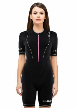 HUUB Women's Aura Long Course Tri Suit - Black / Purple