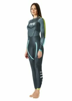 TYR Women's Category 2 Wetsuit - Black/Blue