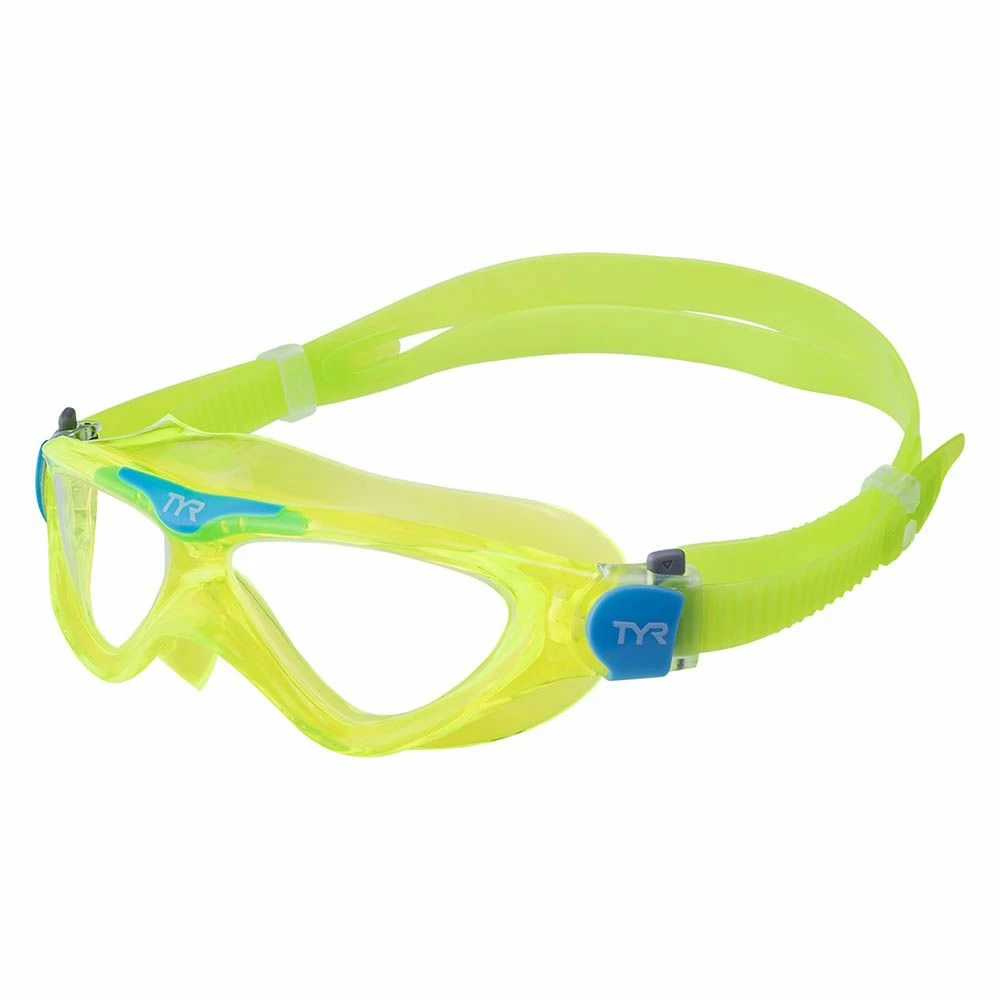 TYR Rogue Youth Fit Swim Mask - Clear/Yellow/Blue