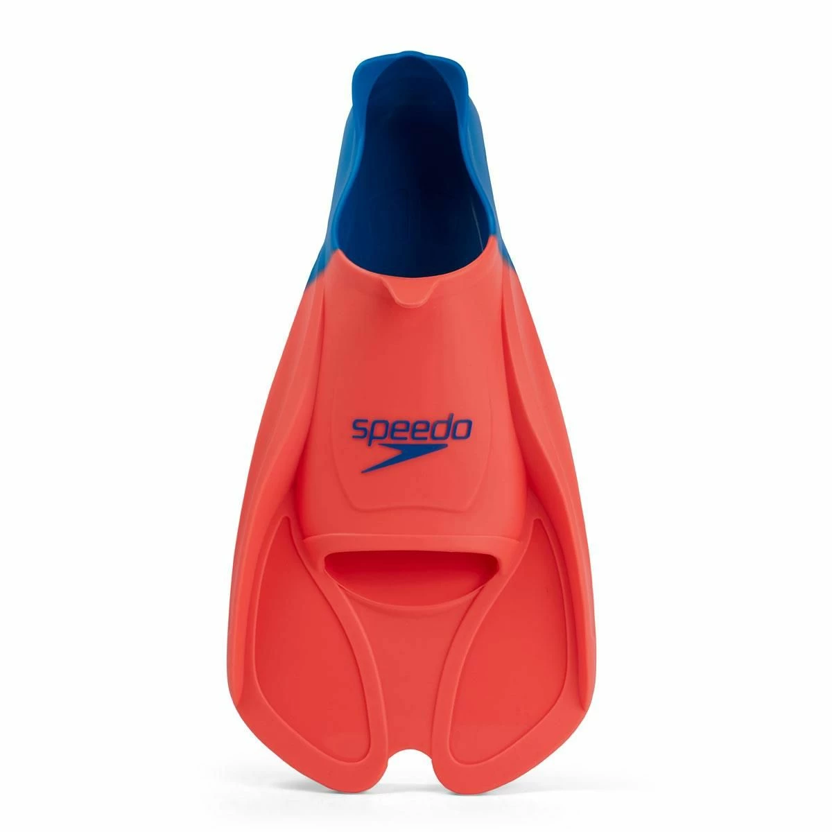 Speedo Training Fins - Fluro Tangerine/ Pool Blue/ Blue Flame - Image 5