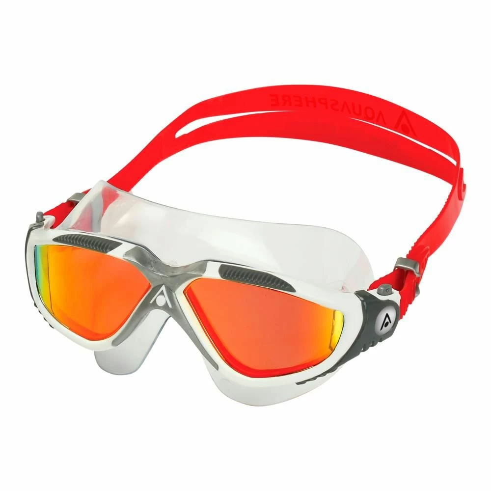 Aqua Sphere Vista Red Titanium Mirrored Goggles - White/ Red - Image 2
