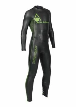 Aquasphere Mens Phantom Wetsuit - Green / Black