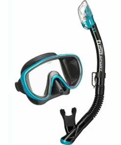 TUSA Serene Combo Snorkelling Set - Black/ Ocean Green