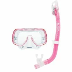 TUSA Mini-Kleio Junior Combo Snorkelling Set - Clear Pink