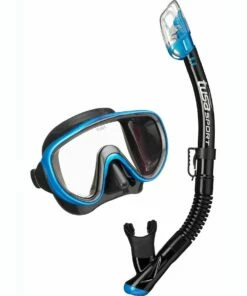 TUSA Serene Combo Snorkelling Set - Black/ Fishtail Blue