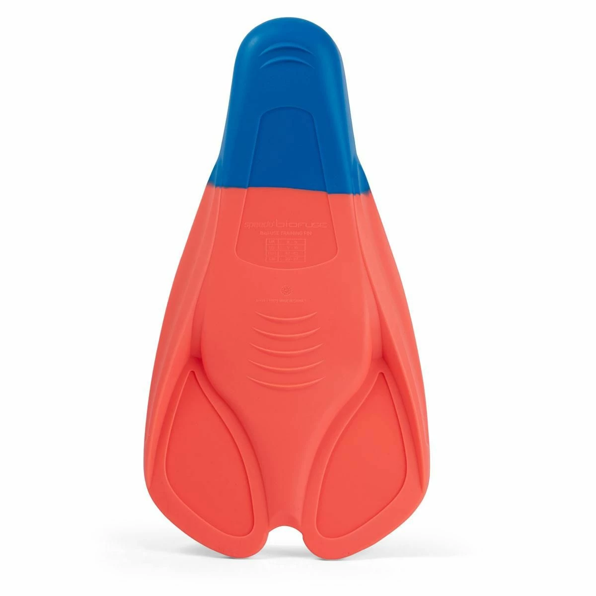 Speedo Training Fins - Fluro Tangerine/ Pool Blue/ Blue Flame - Image 4