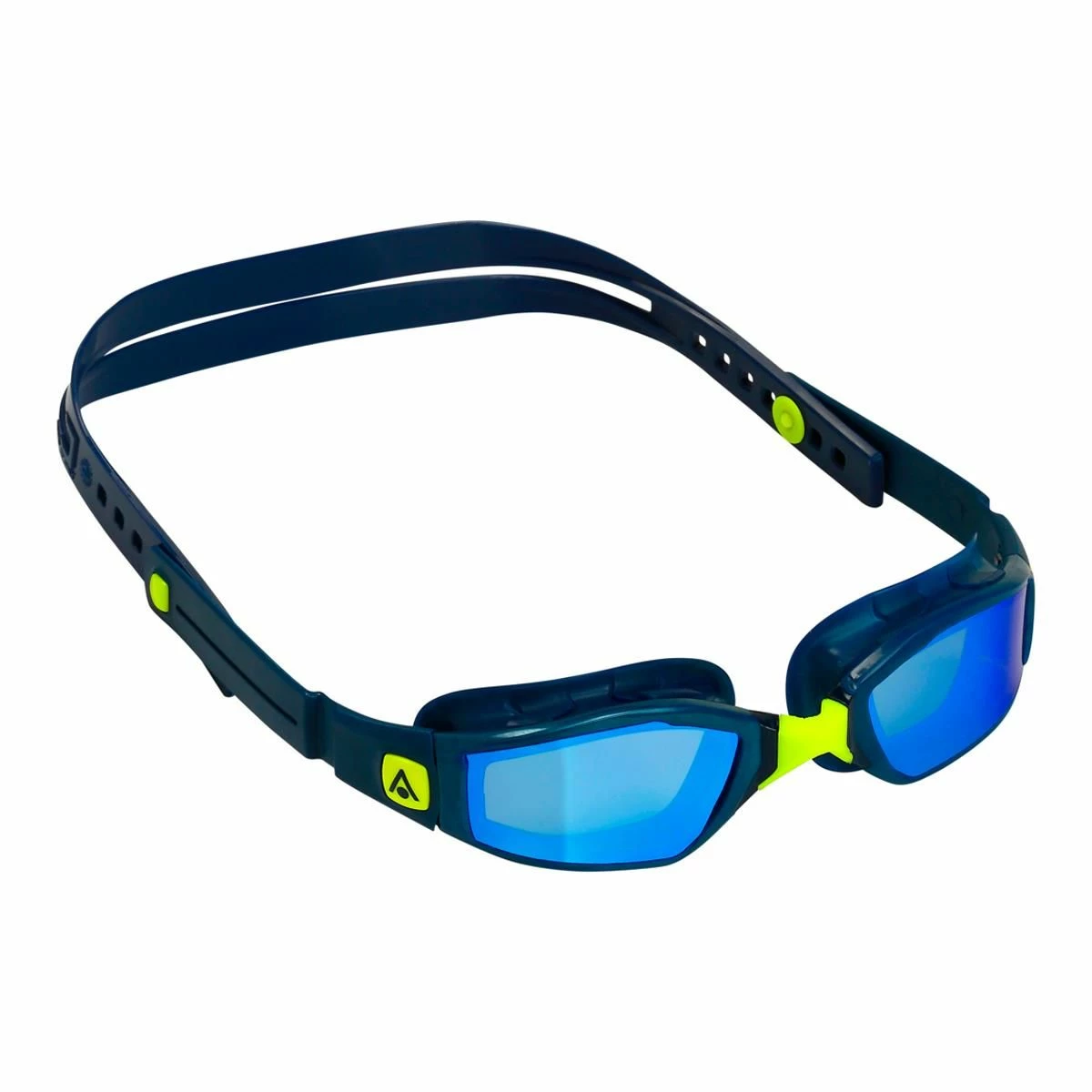 Aqua Sphere Ninja Blue Titanium Mirrored Goggles - Lightning Wave - Image 2