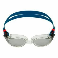 Aquasphere Kaiman Silver Titanium Mirrored Goggles - Clear/ Blue