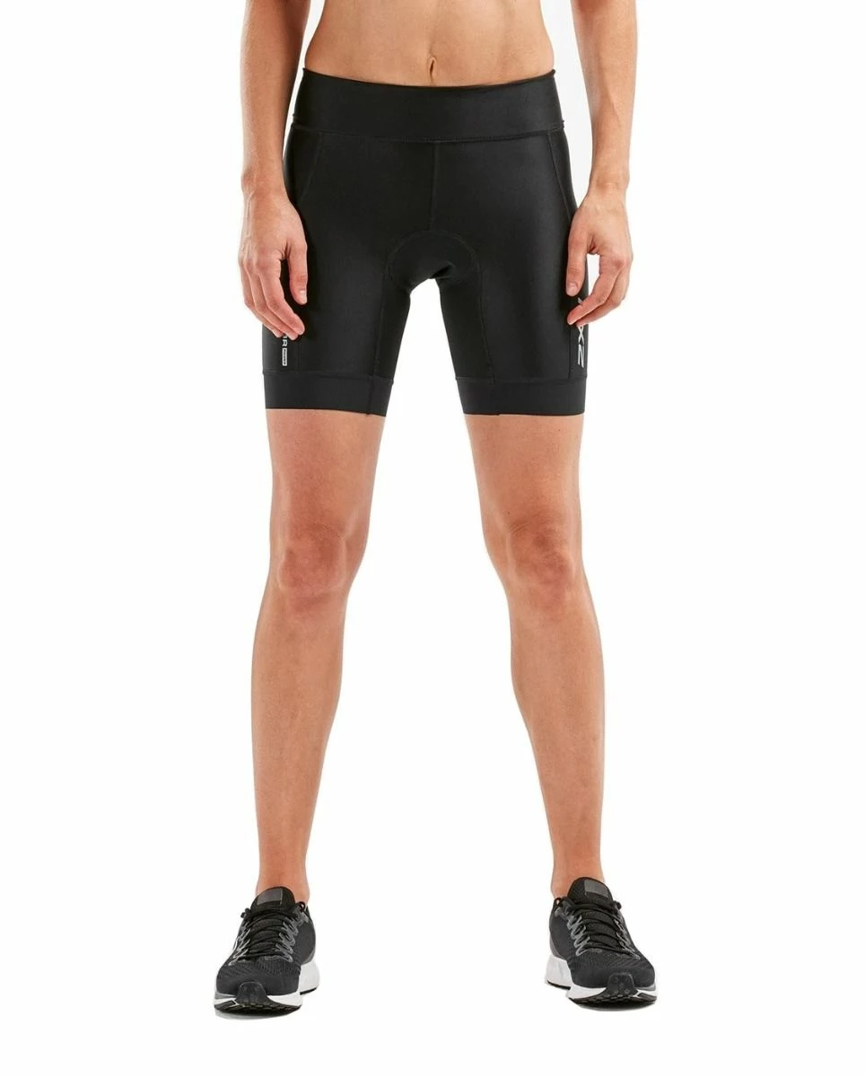 2XU Women's Perform Tri 7" Short - Black / Black - Image 3
