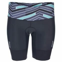 Zoot Suit Women's Performance Tri 8" Short - Waves / Black